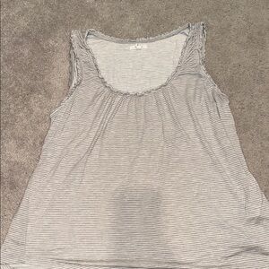 Maurices Gray Striped Tank Top